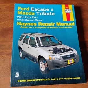 Ford Escape Mazda Tribute Haynes Repair Manual 2001-2011 Mercury Mariner